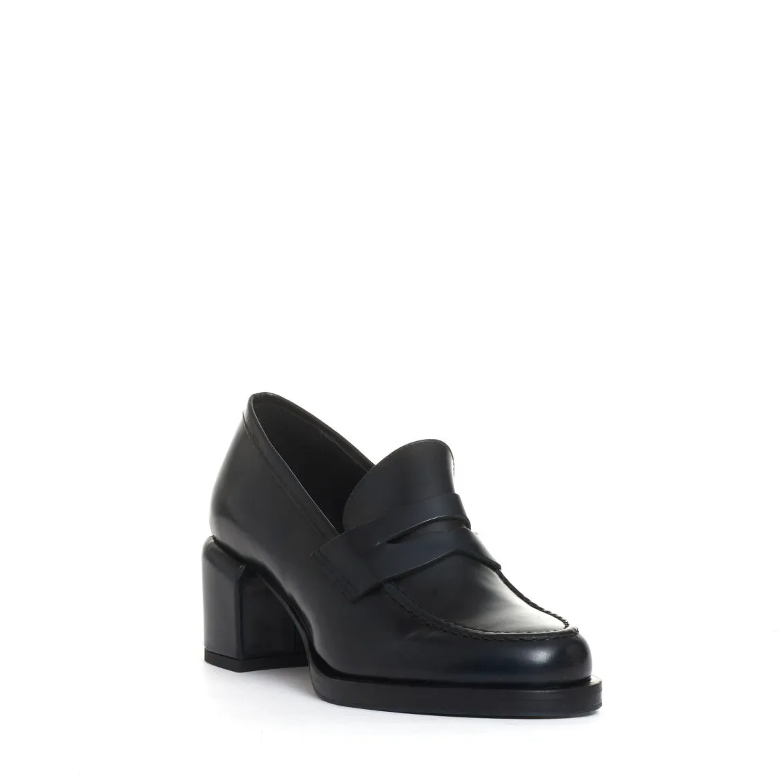 50Mm Heel Midnight Blue Loafer