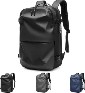 Alepeak Vacuum Backpack,Vacpack Backpack 2.0,60l Expandable Backpack with Vacuum Seal (BlackA)