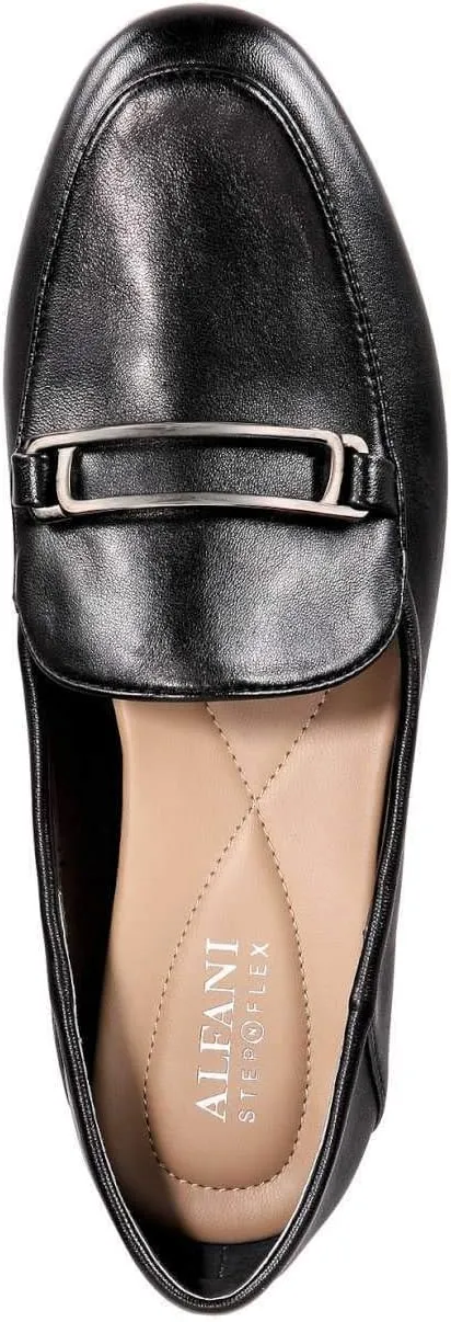 Alfani Womens goldii Leather Almond Toe Loafer
