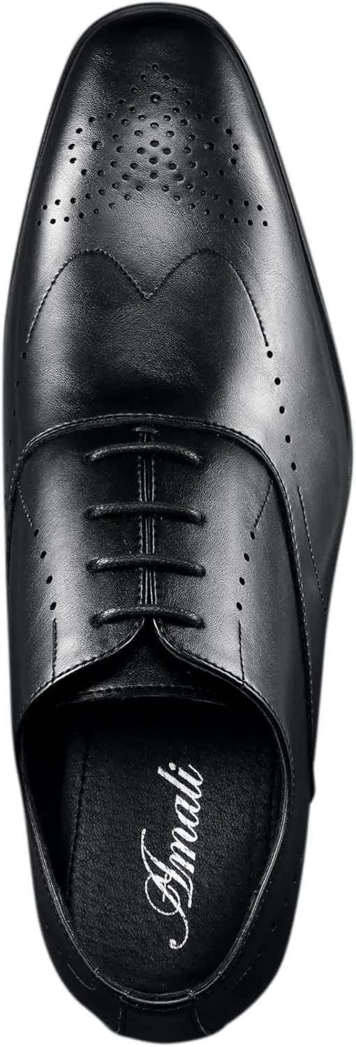Amali Piedmont - Mens Dress Shoes - Oxford Shoes for Men - Tuxedo Shoes - Lace Up Mens Casual Dress Shoes