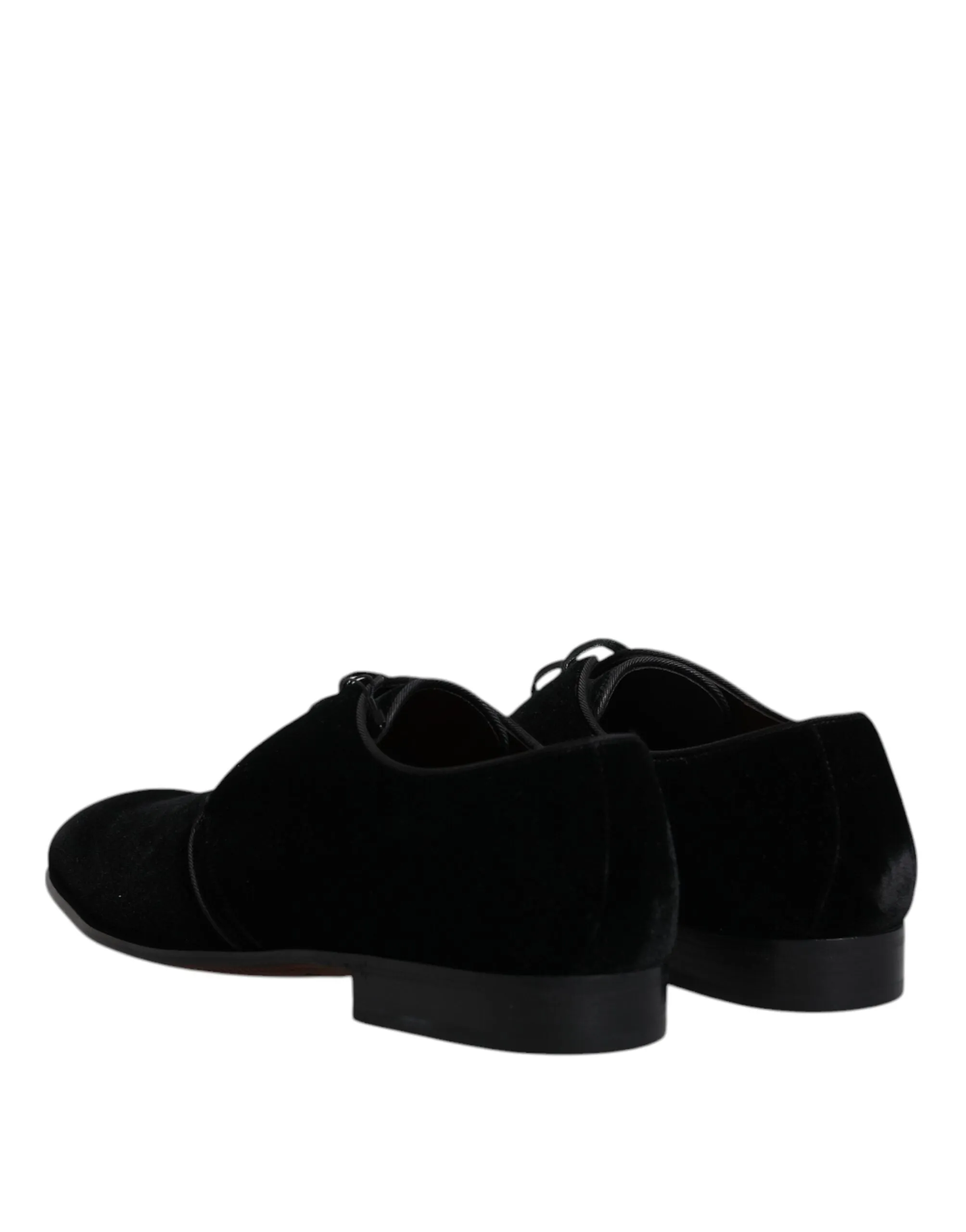 & Leather Gabbana Varied selection Oversized savings Dolce Shoes Lace Derby Velvet Up Black