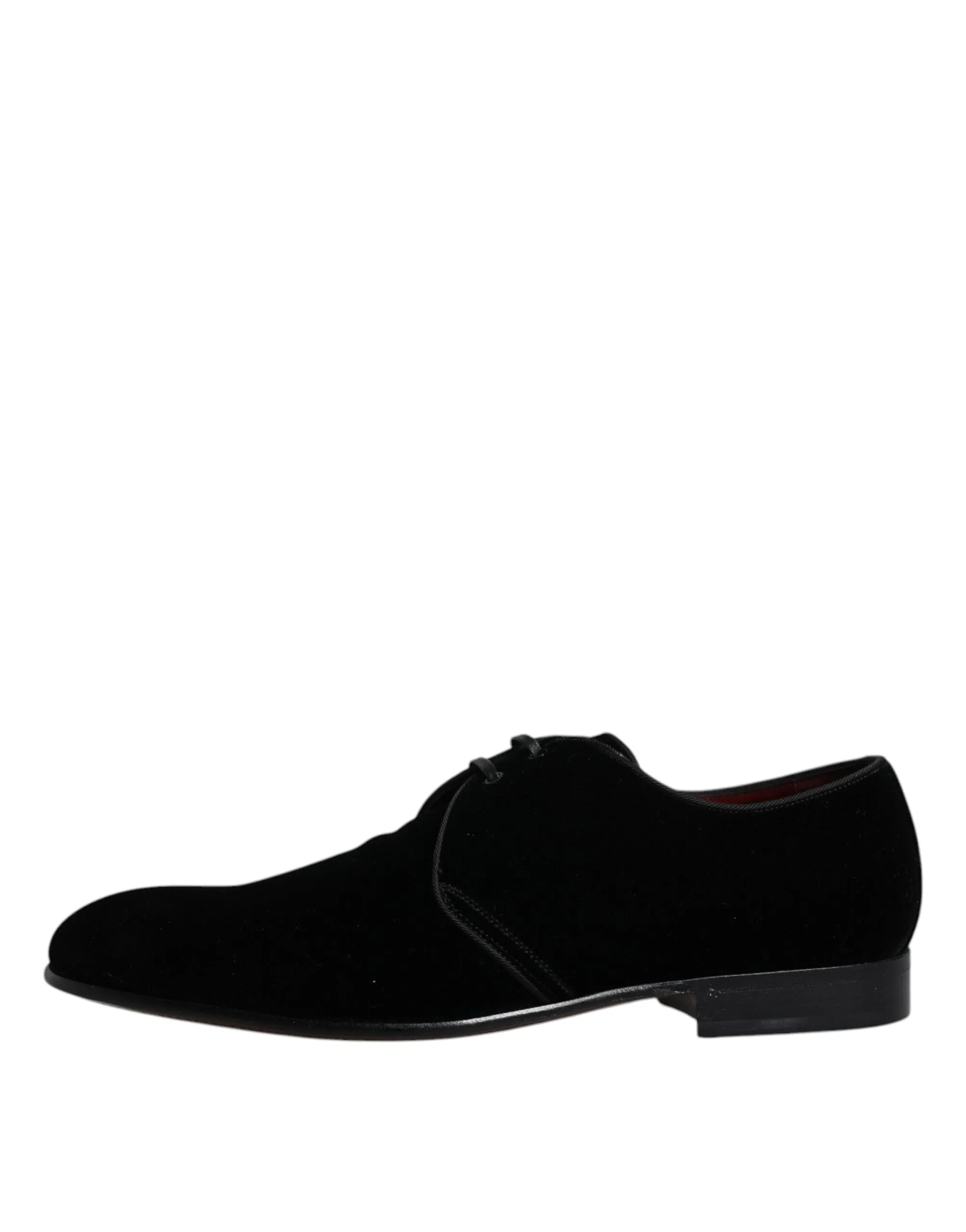 & Leather Gabbana Varied selection Oversized savings Dolce Shoes Lace Derby Velvet Up Black
