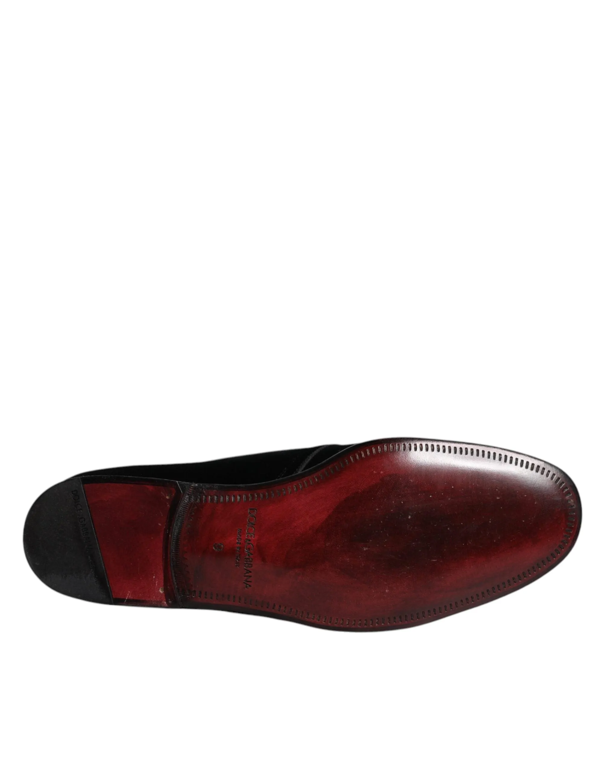 & Leather Gabbana Varied selection Oversized savings Dolce Shoes Lace Derby Velvet Up Black