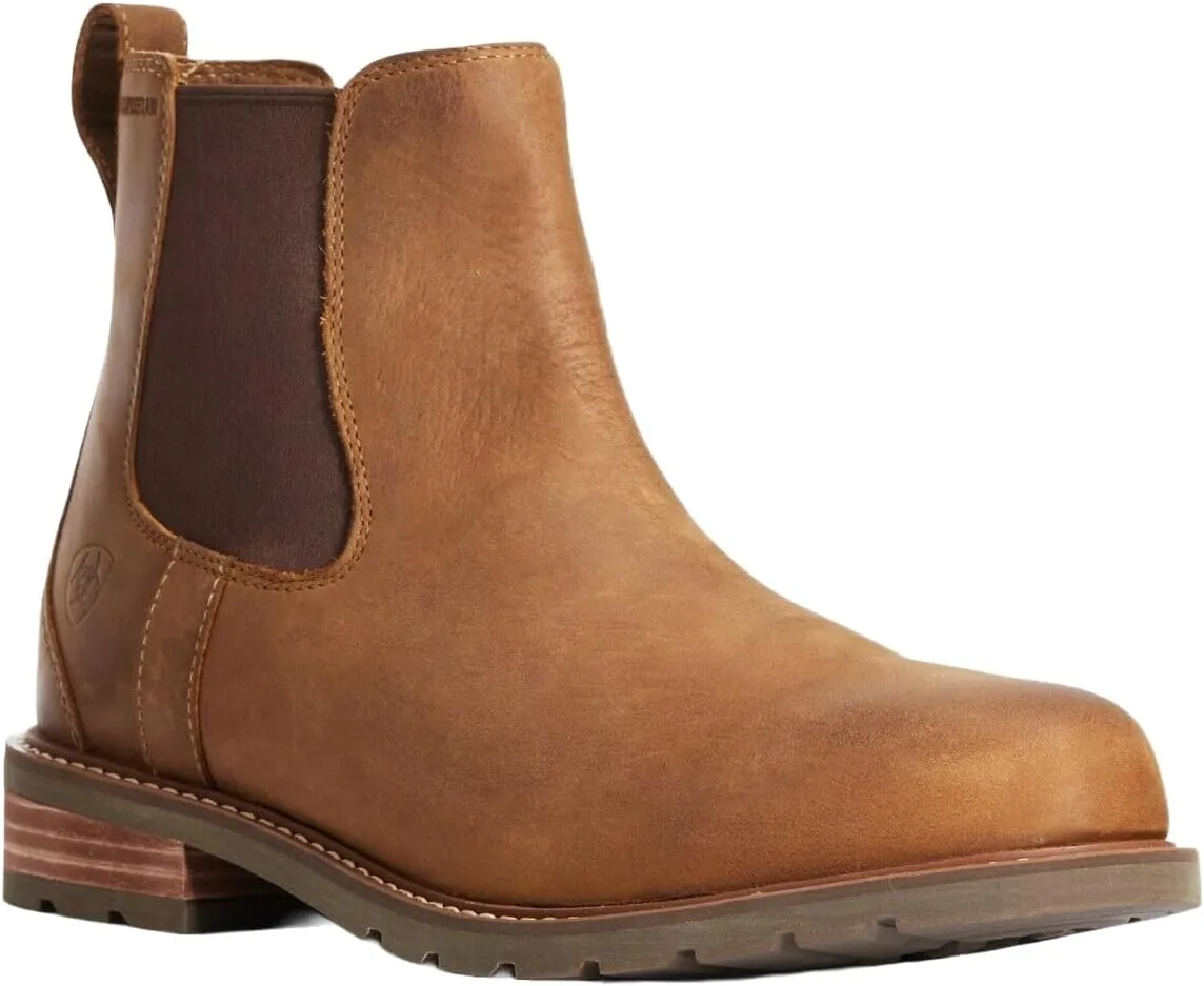 Ariat 1003403211EE Men's Wexford Waterproof Chelsea Boot Weathered Brown 11EE