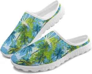 Backless Mesh Mule Shoes for Women Summer Light Breathable Shoe, Non-Slip, Easy Wear for Walking and Parties