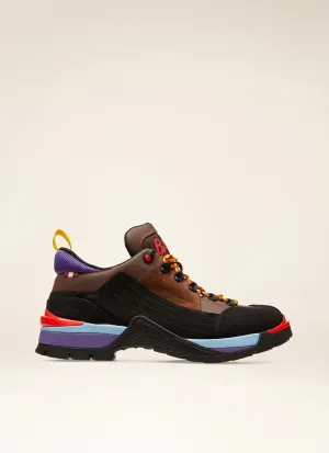 Bally Hike Boot in Multicolor Rubber-Coated Leather and Suede