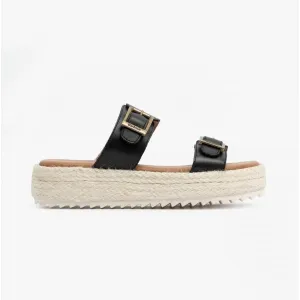 Barbour AMELDA Womens Leather Mule Sandals Black