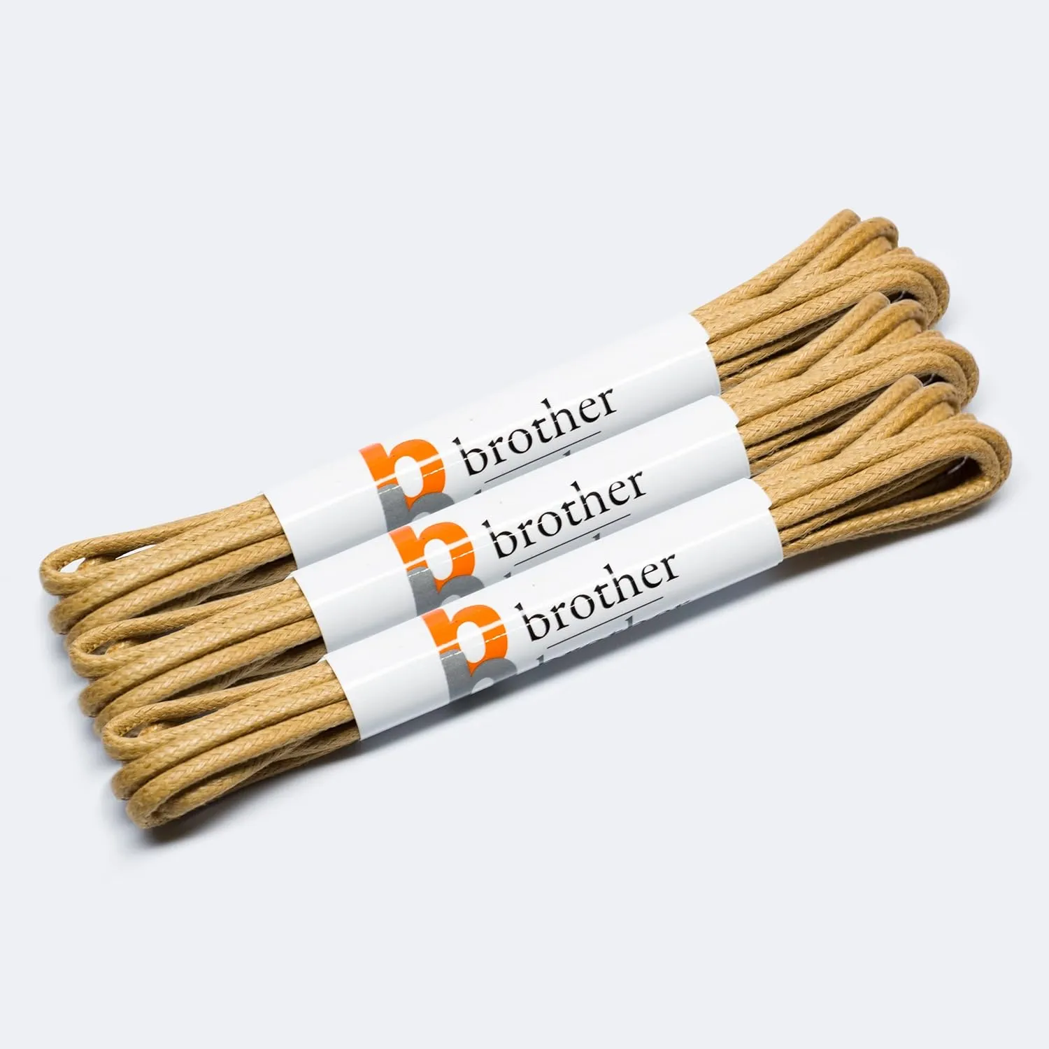 BB BROTHER BROTHER Dress Shoe Laces (3 Pairs) Round Waxed 100% Cotton Oxford Shoelaces