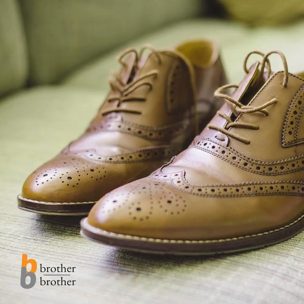 BB BROTHER BROTHER Dress Shoe Laces (3 Pairs) Round Waxed 100% Cotton Oxford Shoelaces