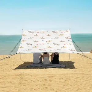 Beach Shade Tent with UPF50  UV Protection,Riders Ride Horses and Ponies Lightweight Camping Sun Shelter for Outdoor,Camping Trips, Fishing, Backyard,Picnics,Easy Set Up and Carry 9x10.5 FT