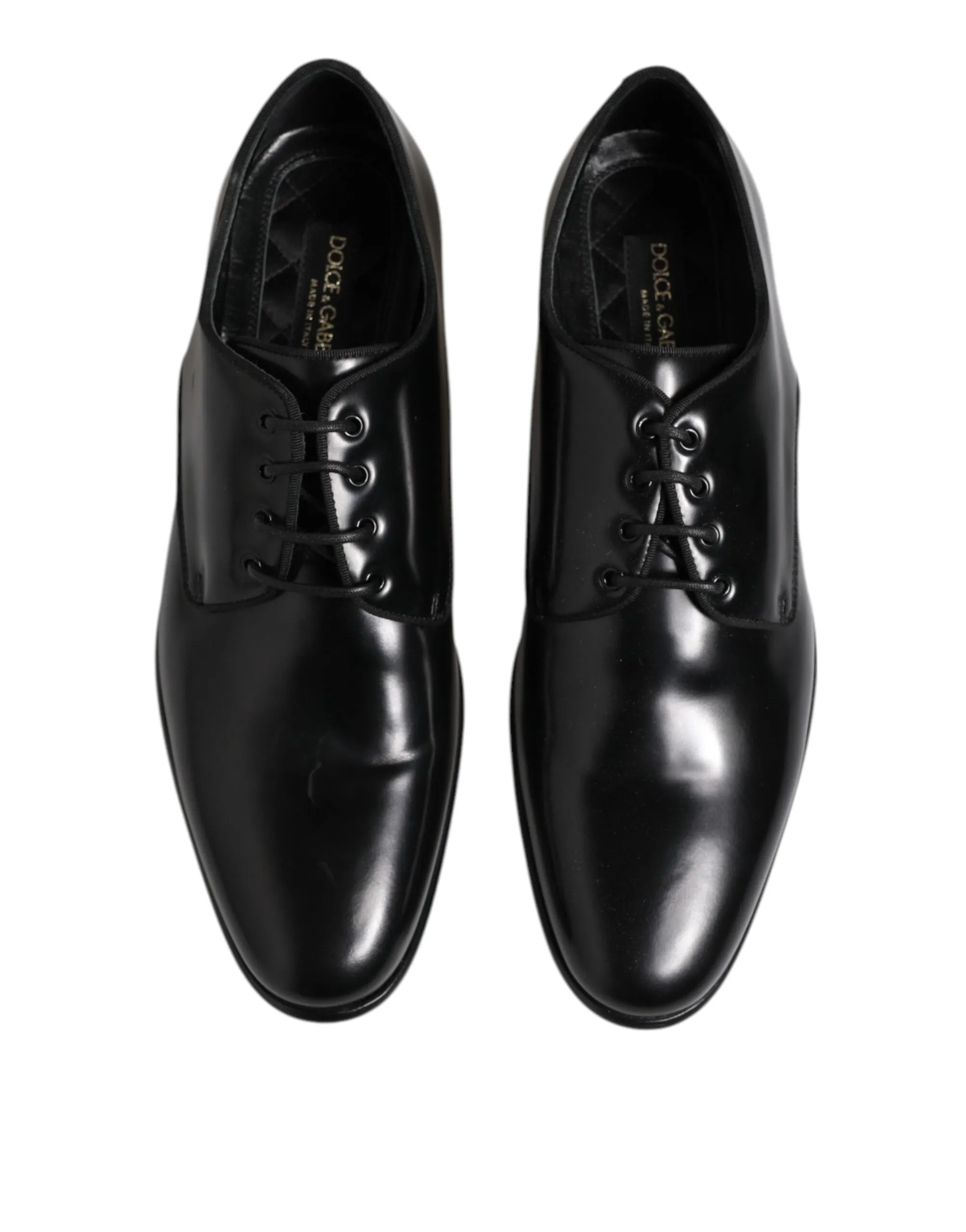 Beautiful Men Efficient Shoes Gabbana Lace Dress & Dolce Black Up Leather Derby
