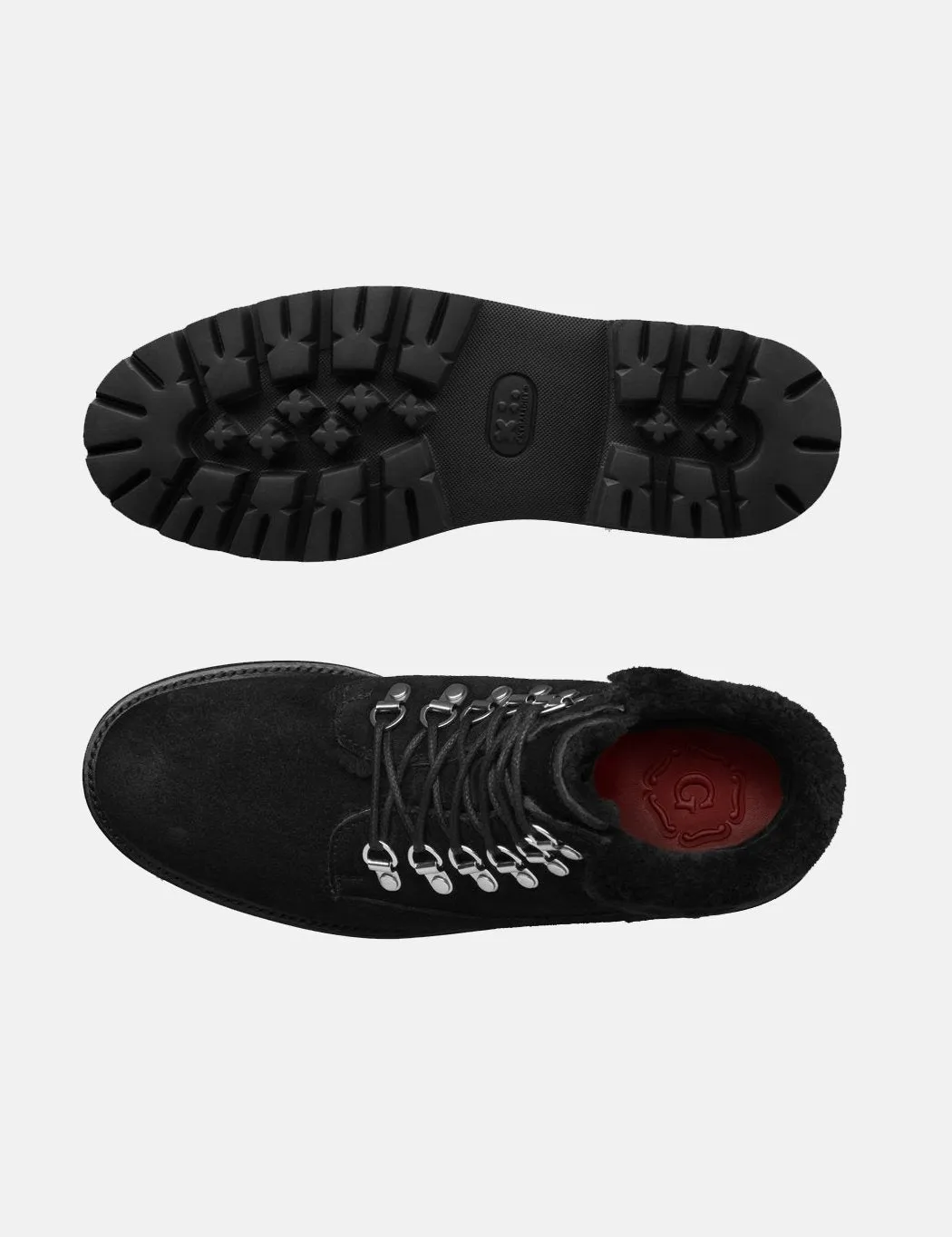 Black Stylish design Hiker Brooke Womens Boot Derby Unique assortment (Suede) - Grenson
