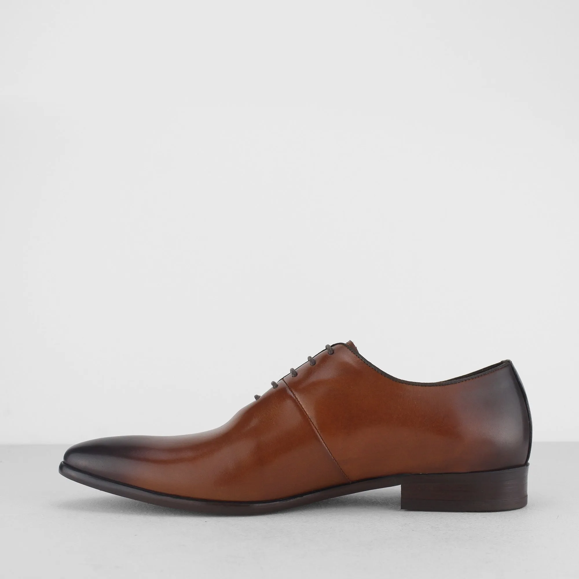 Blakeseys MASHAM Mens Leather Plain Toe Oxford Shoes Tan