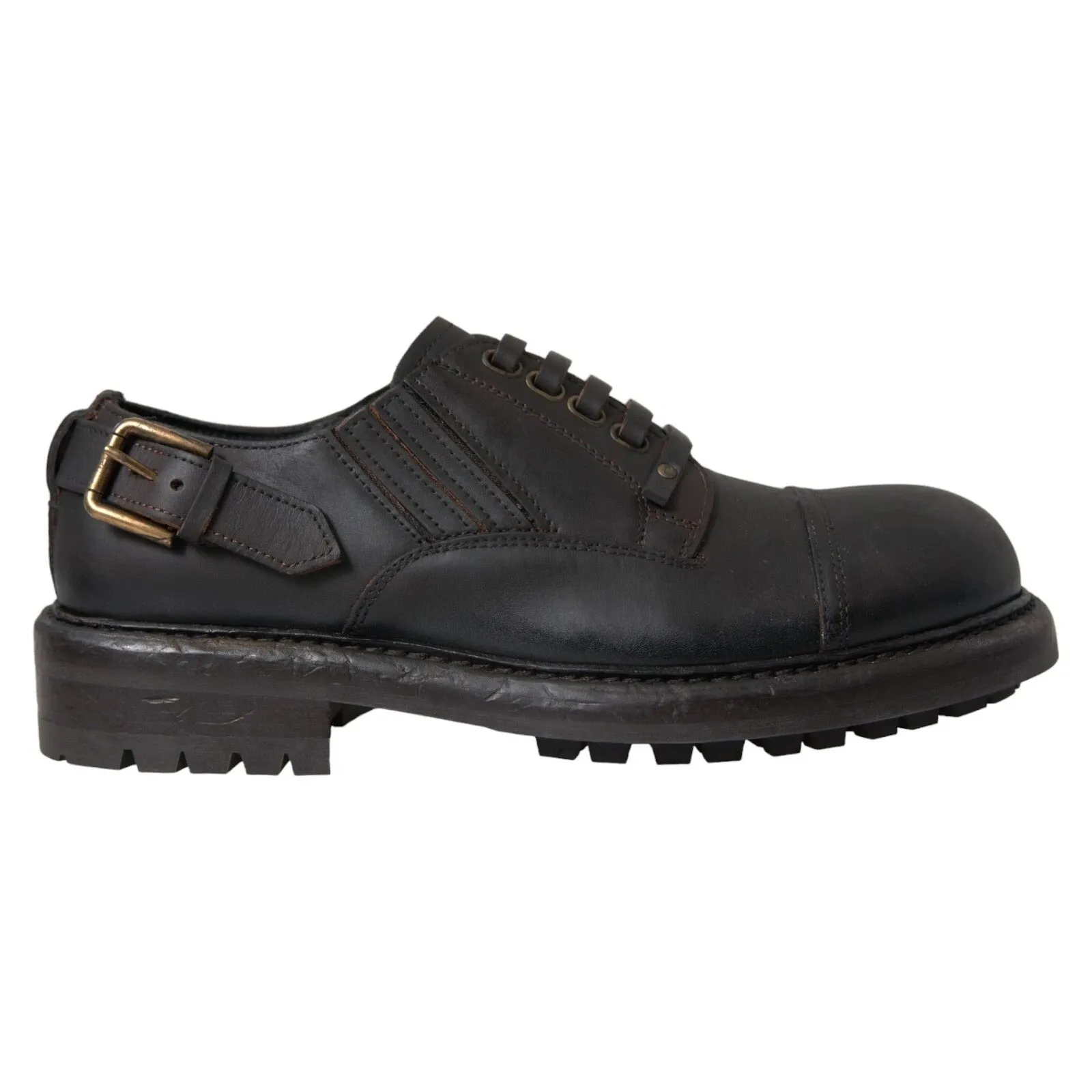 Brown Shoes Dolce Derby Leather & Timeless Up Dress Lace Safe transactions Gabbana