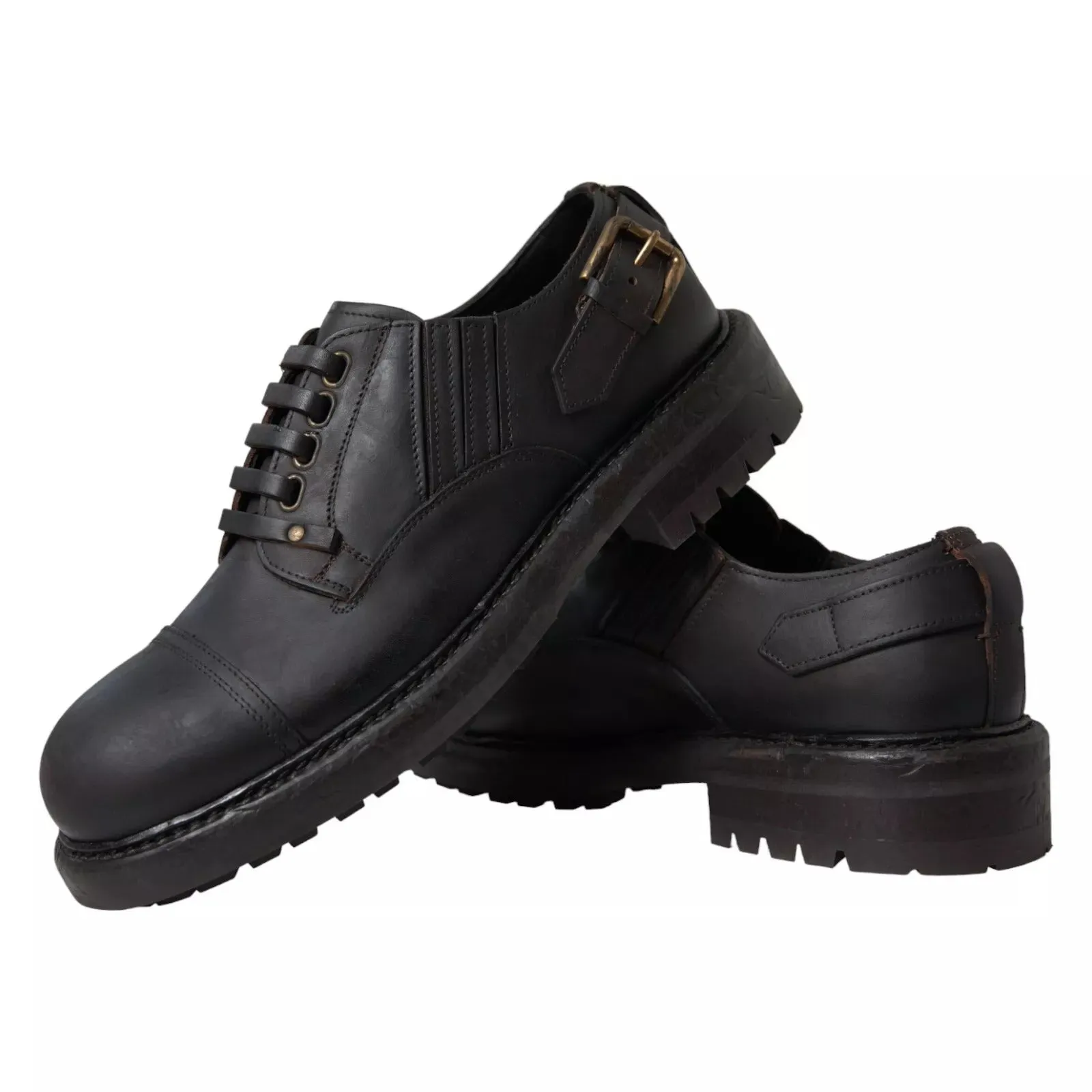 Brown Shoes Dolce Derby Leather & Timeless Up Dress Lace Safe transactions Gabbana