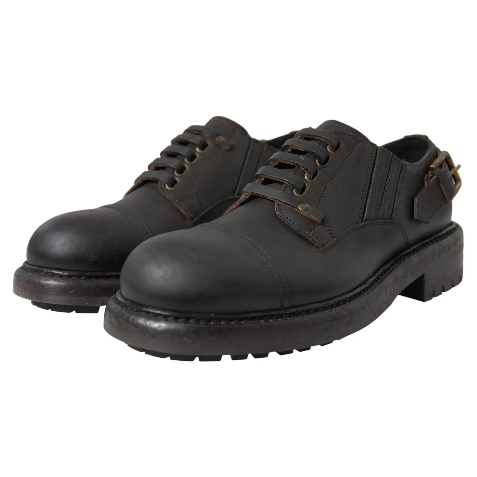Brown Shoes Dolce Derby Leather & Timeless Up Dress Lace Safe transactions Gabbana