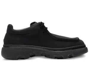 Burberry Lace-Up Suede Derby Shoes Black