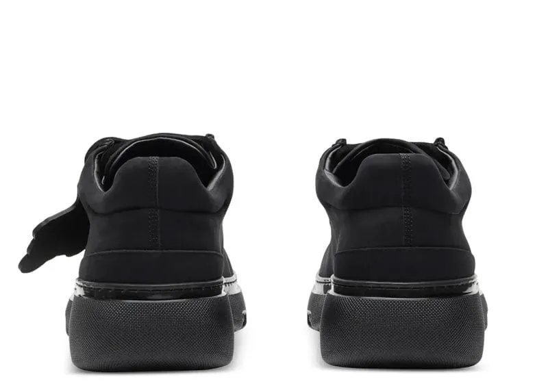 Burberry Lace-Up Suede Derby Shoes Black