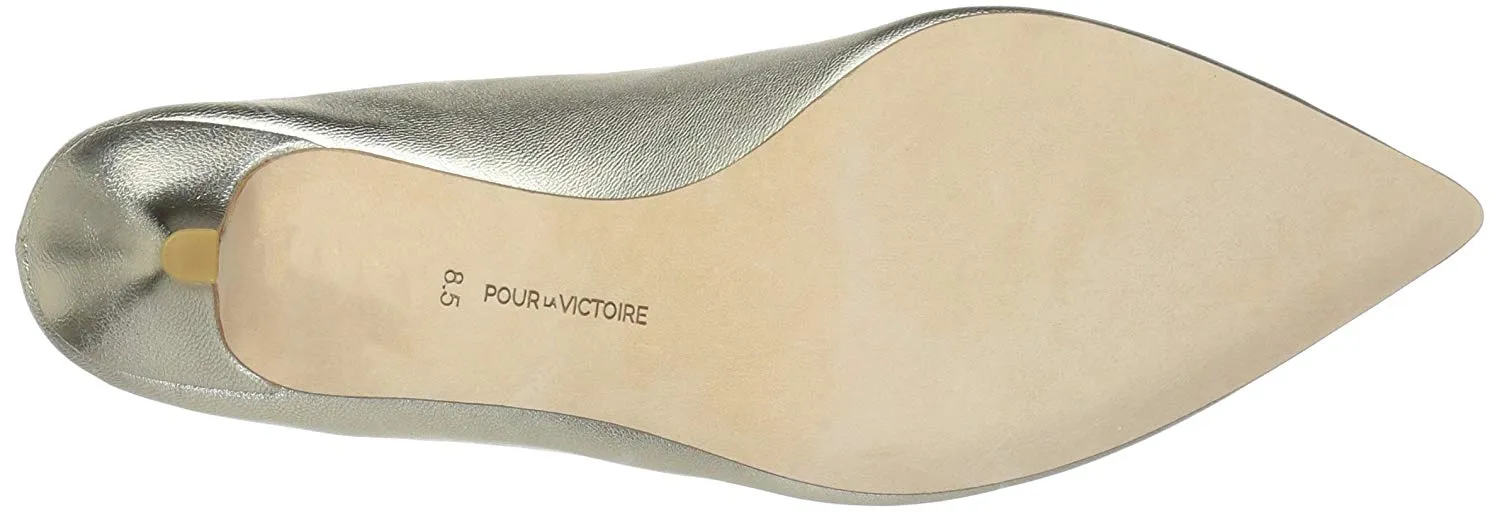 Champagne Smart La Big-value deals Heel Kitten Gold Pointed Low Pumps Mule Victoire Pour Toe Korrine