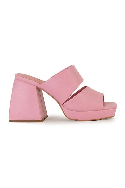 “Cherry Blossom” Chunky Heels