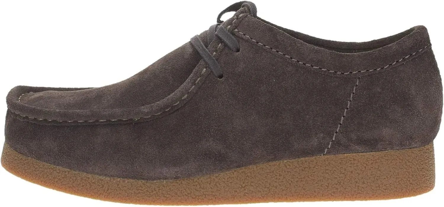 Clarks Men's Wallabeeevo Derby Lace-Up Shoes, Dark Brown Suede, 9 Men