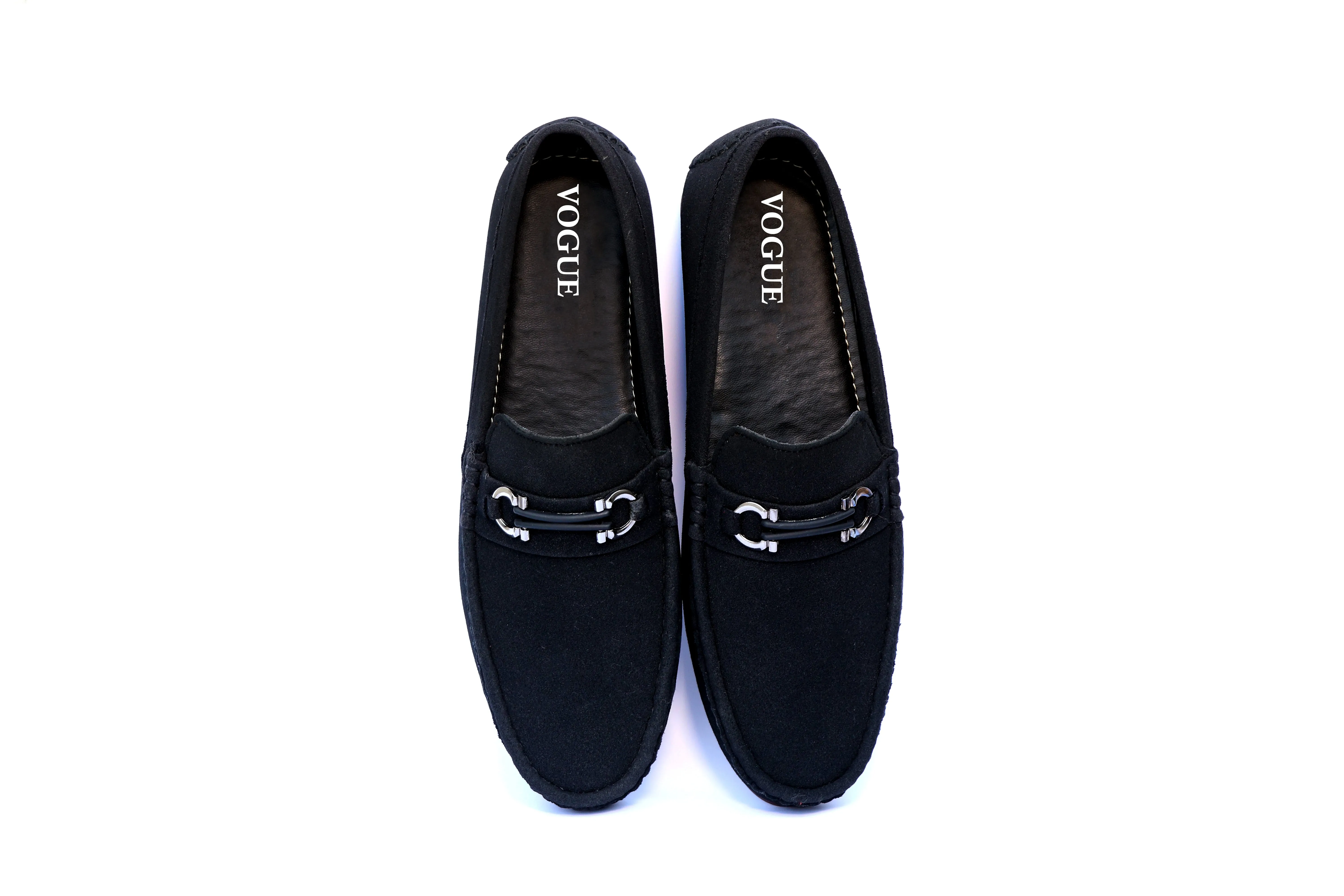 Classic Metal Bit Suede Loafers-VL007