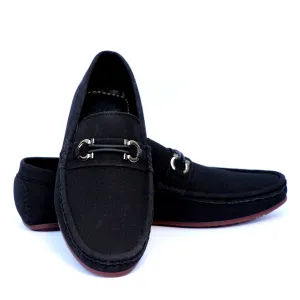 Classic Metal Bit Suede Loafers-VL007