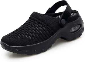 CrazycatZ Mesh Clog Mule,Womens Air Cushion Mesh Sporty Sneaker Clog Sandals Garden Shoes