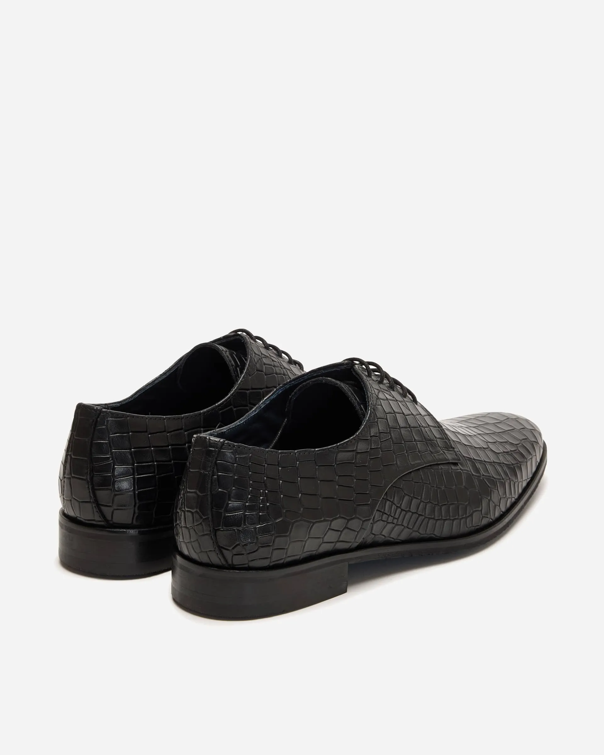 Croc Derby Lace Up