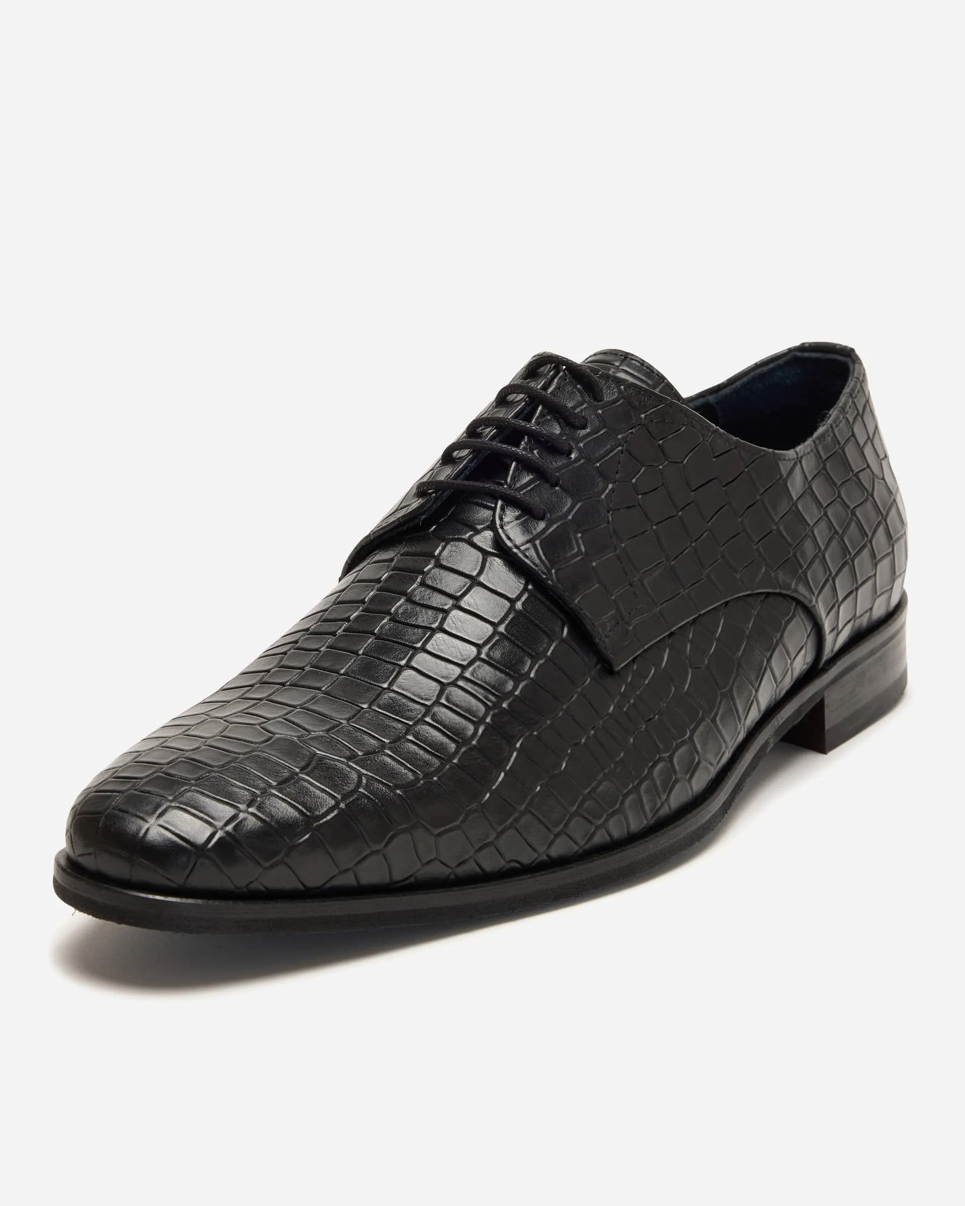 Croc Derby Lace Up