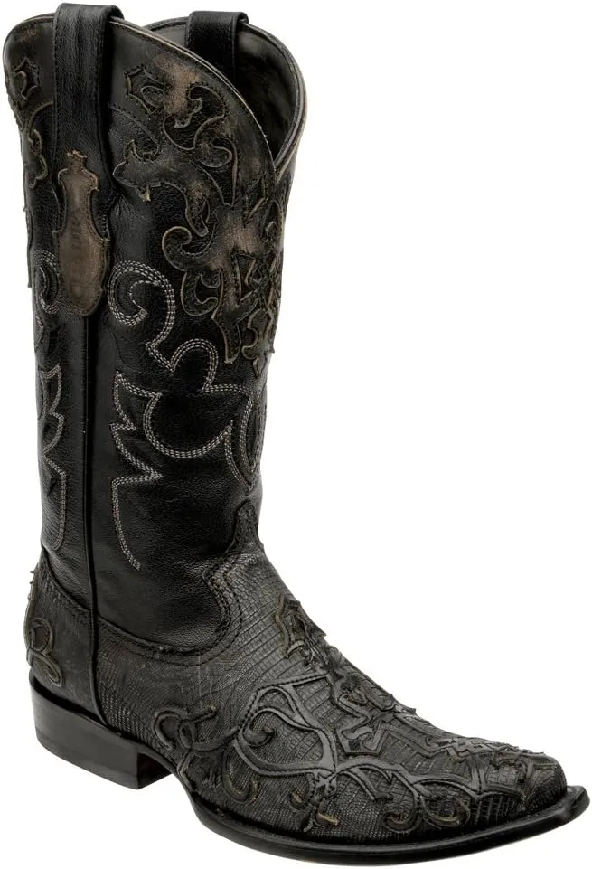 Cuadra Lizard Urban Western Boots 2B07LT (7 D(M) US, Dusty Gray)