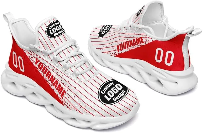 Custom Running Shoes for Men Women Print Team Company Logo Name Number Sneaker Personalized Gift Unisex Baseball Tennis Shoes