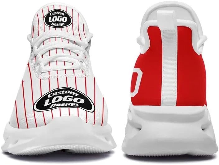 Custom Running Shoes for Men Women Print Team Company Logo Name Number Sneaker Personalized Gift Unisex Baseball Tennis Shoes