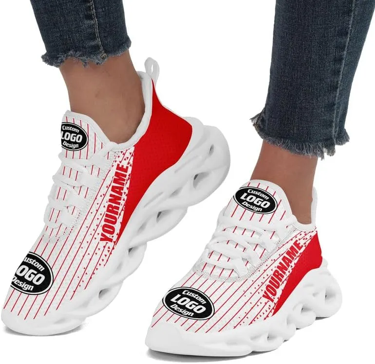 Custom Running Shoes for Men Women Print Team Company Logo Name Number Sneaker Personalized Gift Unisex Baseball Tennis Shoes