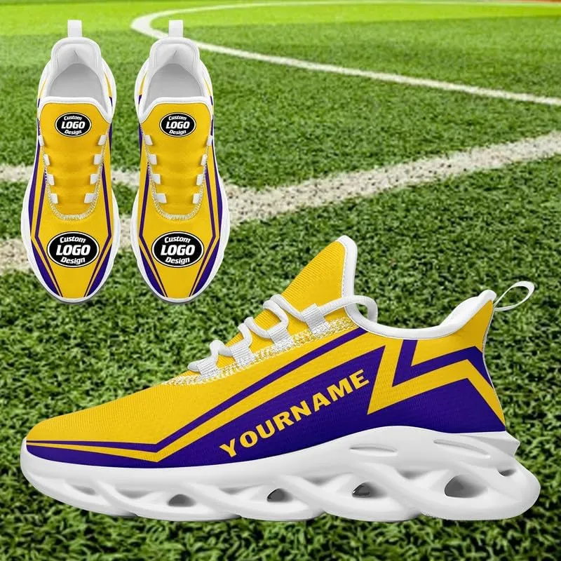 Customize Fashion Unisex Sneaker Personalized Women's Lace Up Print Name Logo Running Shoes Men Cushion Sports Shoes