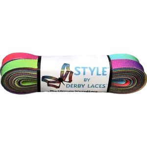 Derby Lace - Rainbow Gradient – STYLE Waxed Shoe and Skate Lace by Derby Laces