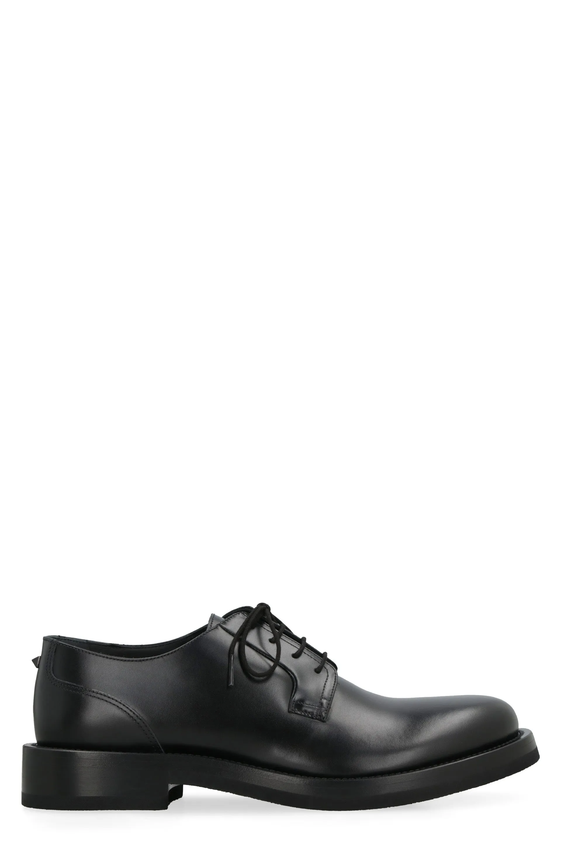 Derby Rockstud  Essential leather lace-up shoes
