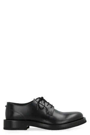 Derby Rockstud  Essential leather lace-up shoes