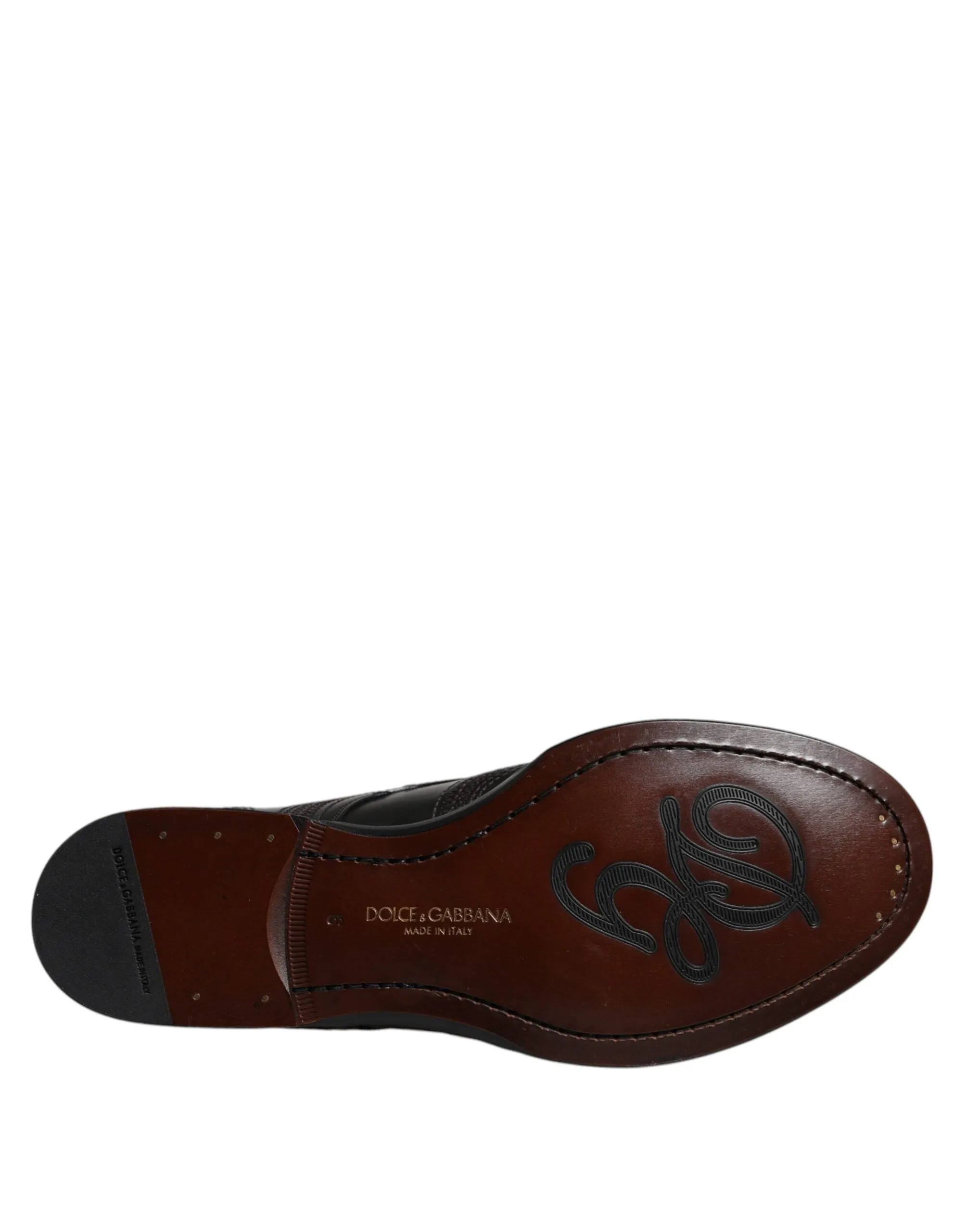 Dress Black Leather & Embroidered Free gift with purchase Derby Durable materials Gabbana Shoes Classic Dolce