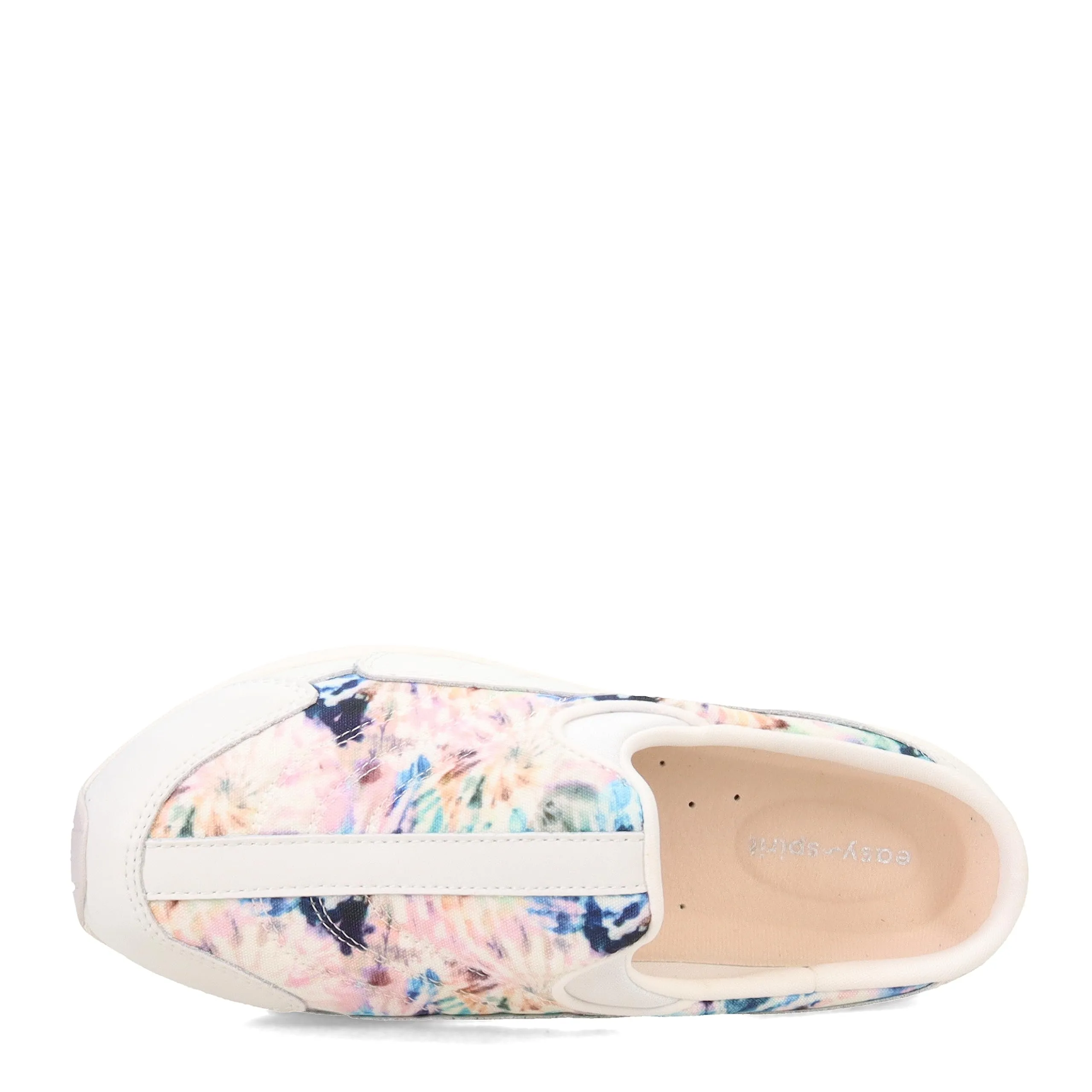 Easy Spirit Traveltime Mule Womens Slip On 8 CD US WhiteMultiTie Dye