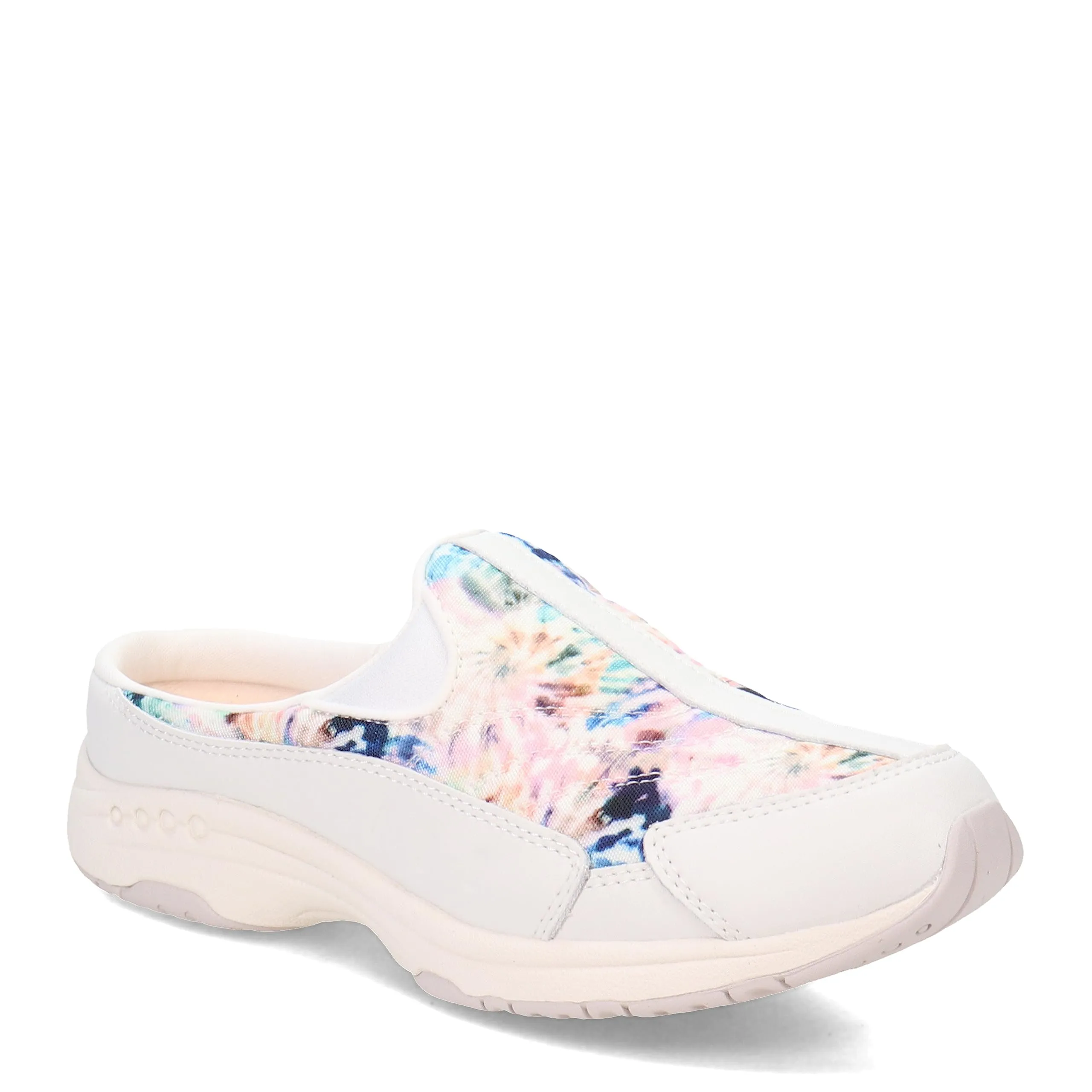 Easy Spirit Traveltime Mule Womens Slip On 8 CD US WhiteMultiTie Dye