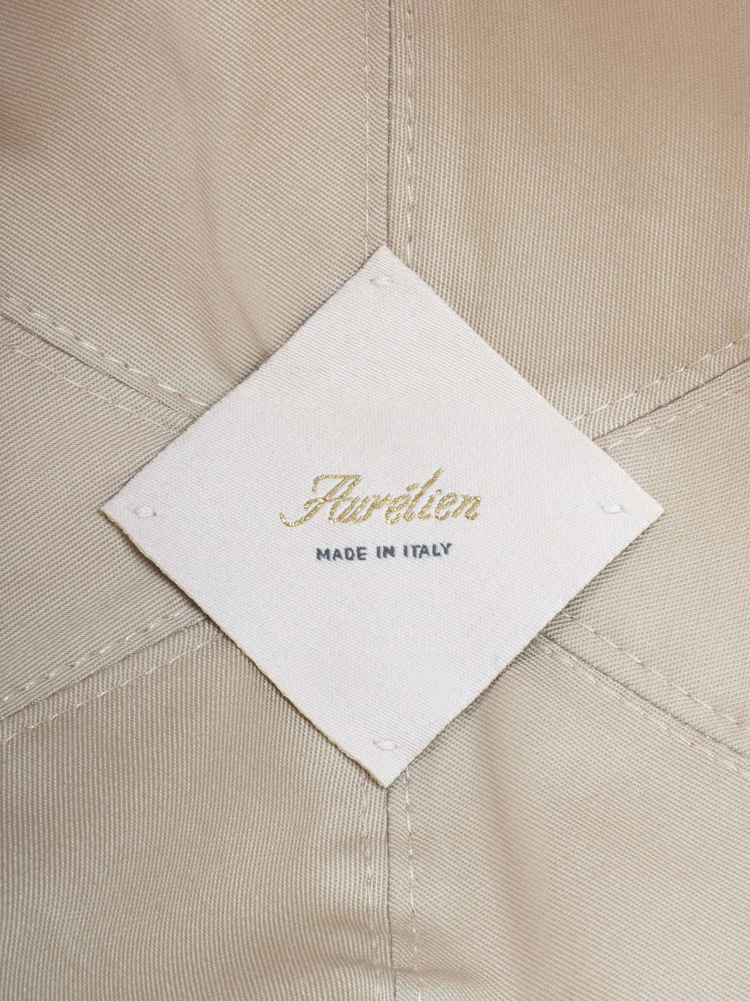 Ecru Linen Baseball Cap