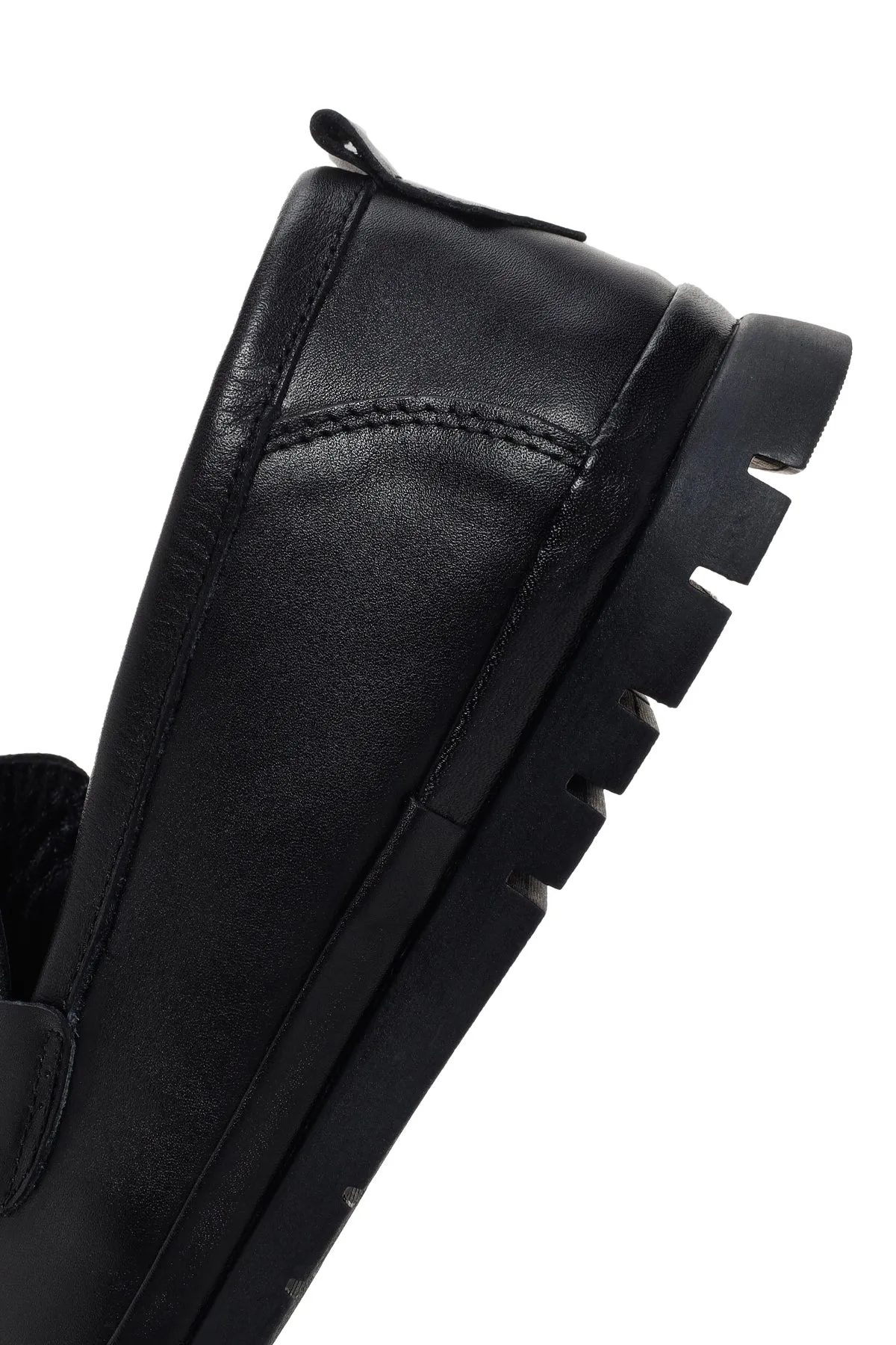 Erkek Siyah Deri Casual Loafer