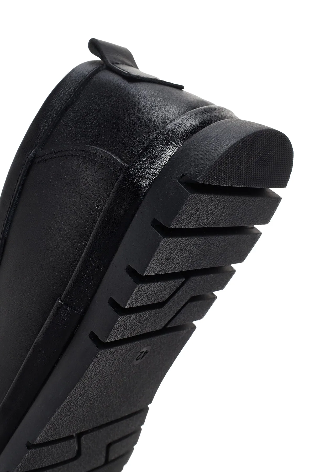 Erkek Siyah Deri Casual Loafer