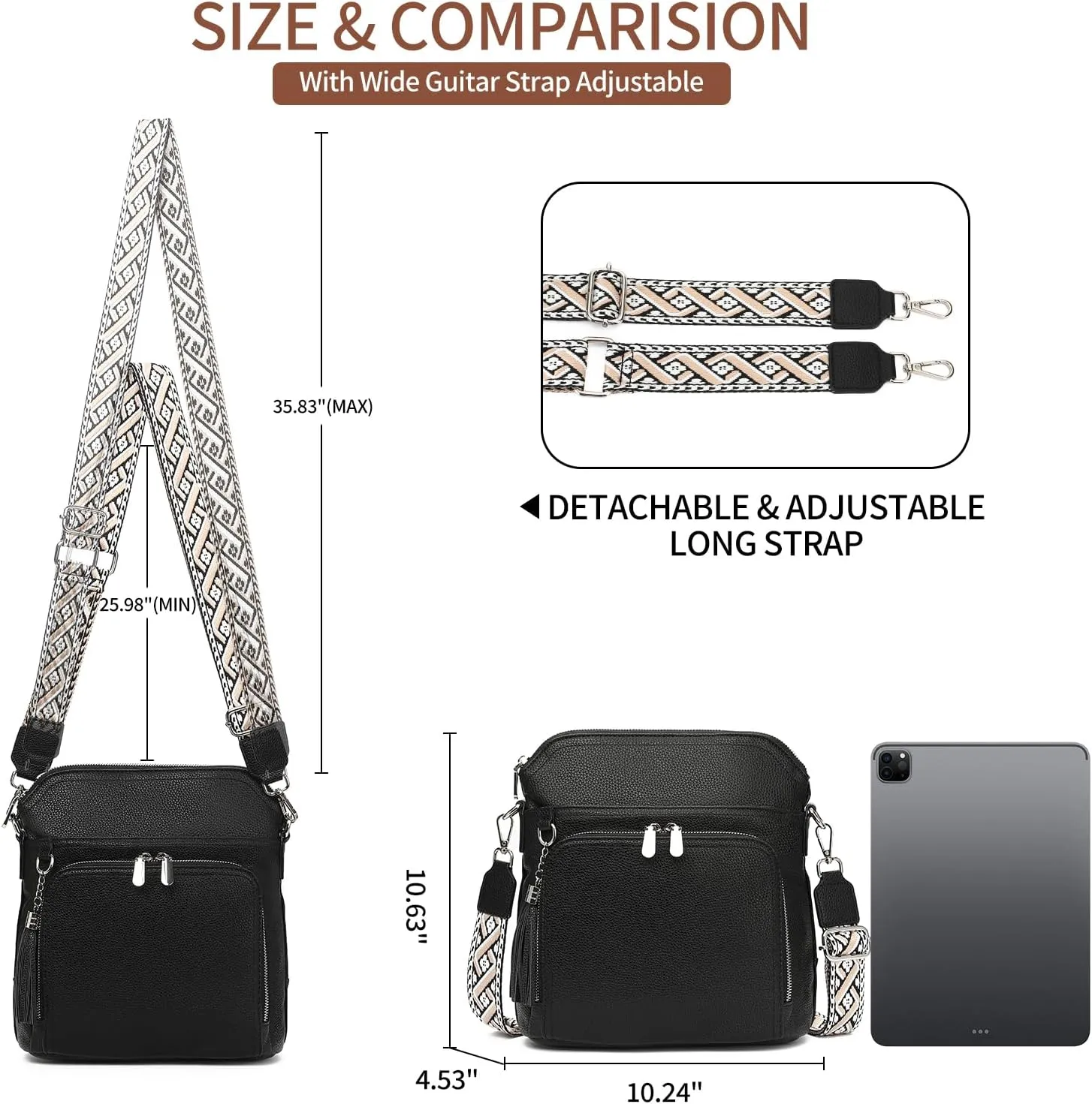 FALAN MULE Crossbody Bags for Women Trendy Soft Leather Hobo Purses Shoulder Handbags With Tassel