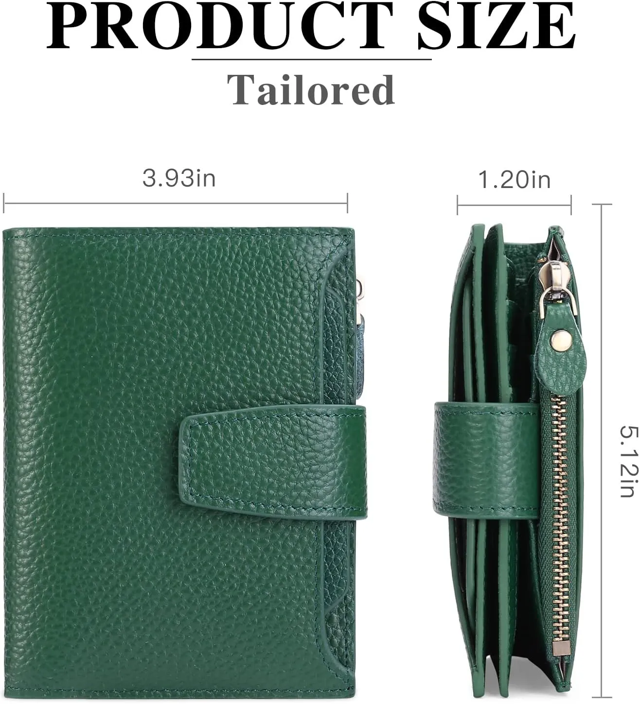 FALAN MULE Small Wallet for Women Leather Bifold Compact RFID Blocking Small Womens Wallet