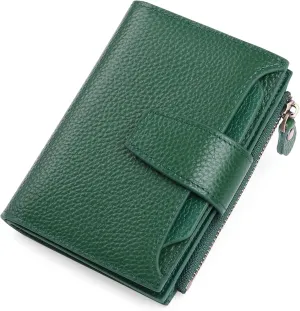 FALAN MULE Small Wallet for Women Leather Bifold Compact RFID Blocking Small Womens Wallet