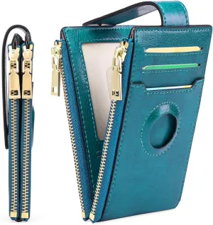 FALAN MULE Womens Wallet Genuine Leahter Bifold Credit Card Holder with Built-in Integrated Case