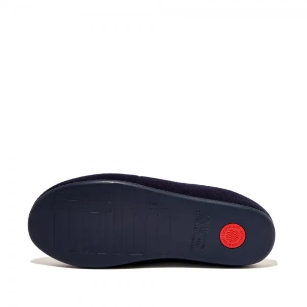 FitFlop CHRISSIE II HAUS FELT Womens Slippers Midnight Navy