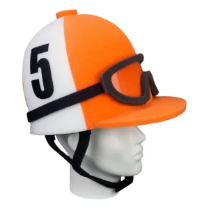 FOAM PARTY HATS: Jockey Helmet Hat - Jockey Helmet - Jockey Costume - Derby Party Hat